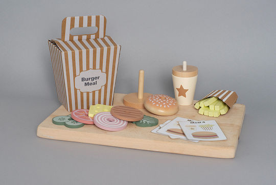 Jabadabado Jabadabado Wooden Fast Food Toys for 2+ Years
