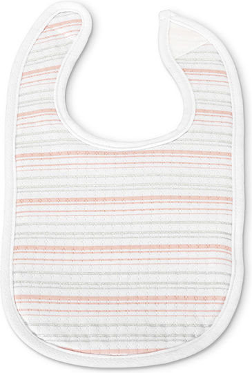 Lorelli Bib Fabric with Hoop & Loop Fastener Pink for 0 m+ 3pcs