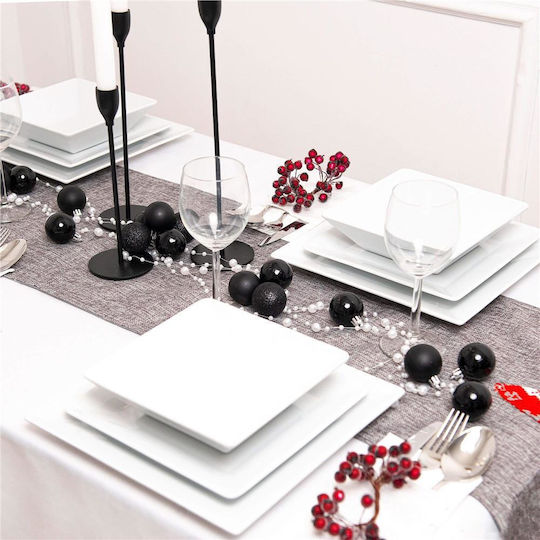 Christmas Ball Set 20 Pieces 3 Designs 4cm Black