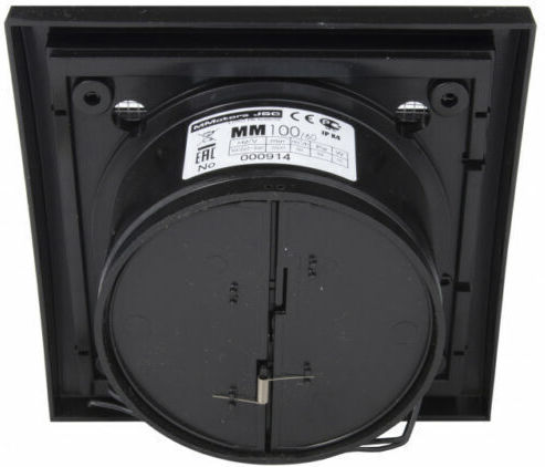 Mmotors Wall-mounted Ventilator Bathroom Black