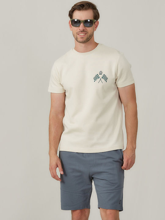 Αθλητικό T-shirt Μπεζ
