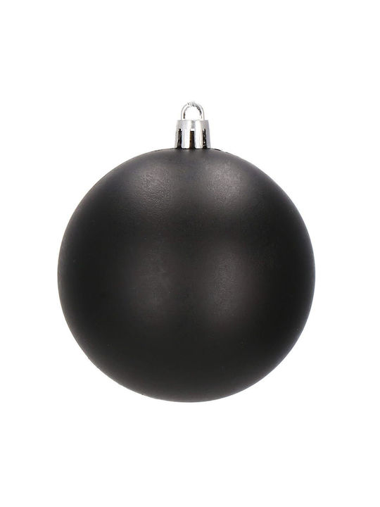 Christmas Ball Set 30 Pieces 8cm 6 Designs Black