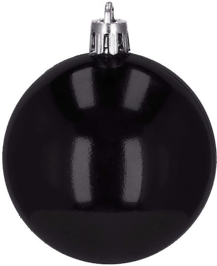 Christmas Bauble Set 36 Pieces 3 Designs 3cm Black