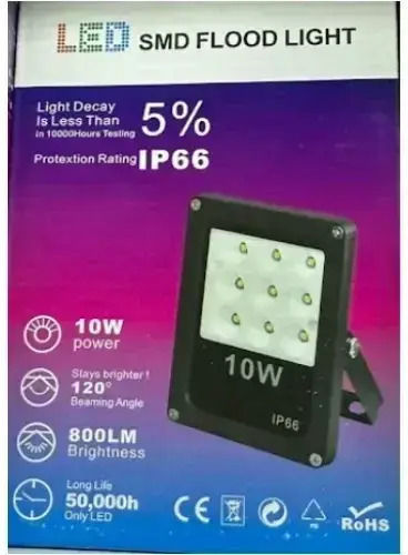 Smd Αδιάβροχος LED Προβολέας 10W Студено бяло 6500К IP66