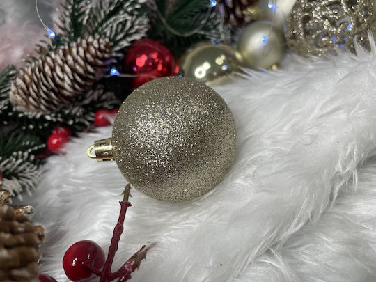 Christmas Ornament Set 100 Pieces 3-6cm Gold