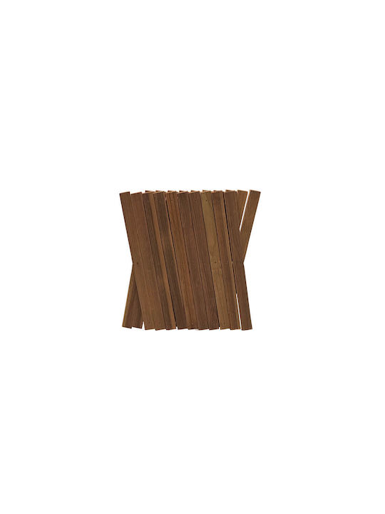 Klappbares Spalier Garten aus Holz mit Rhombus-Rasterdesign in Beige Farbe 260x60cm