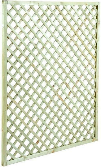 Garden Trellis Diagonal (6x6) Wood with Rhombus Grid in Beige Colour 120x180cm