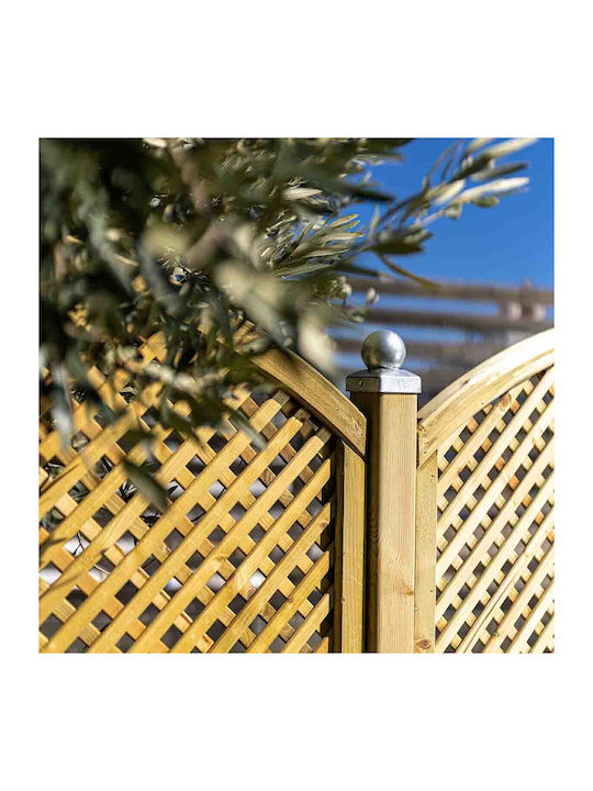 Garden Trellis Diamond Arch (2x2) Made of Wood with Rhombus Grid in Beige Colour 120x180cm