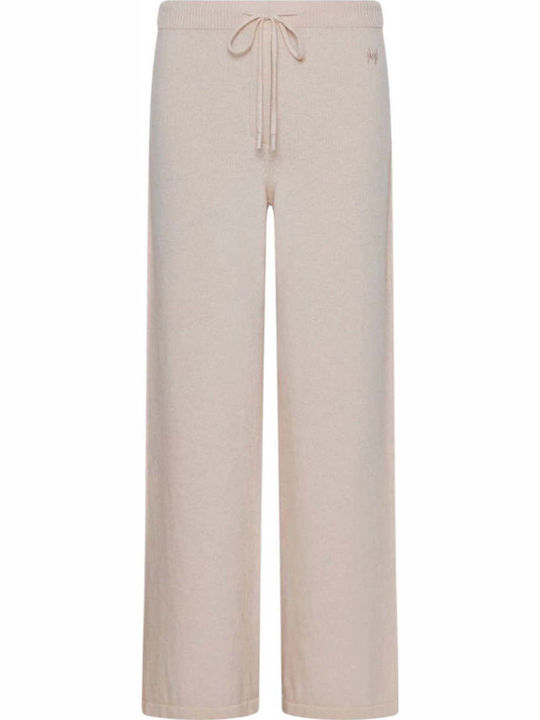 Women's Fabric Trousers Beige