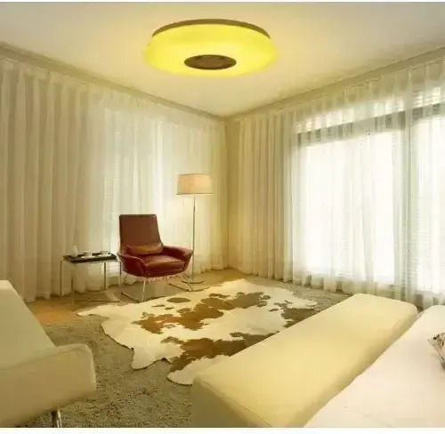 Universo Illuminazione Smart Deckenleuchte 50cm Weiß mit Integrierter LED und Fernbedienung