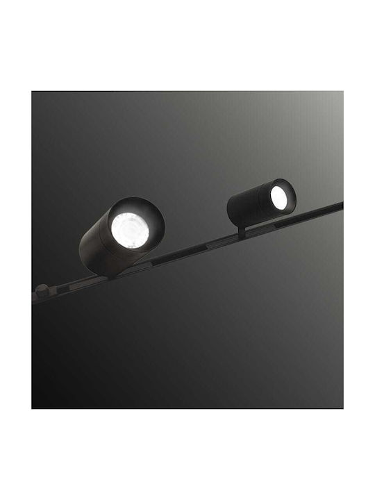 Viokef Track Monó LED Thermó Lefkó Spot in Black Colour