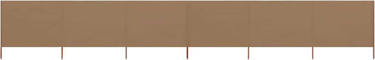 vidaXL Fabric Fence Panel in Brown Color 80cm x 4.0m