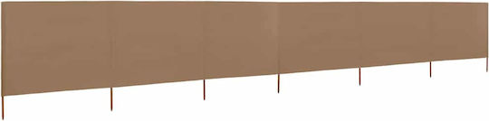 vidaXL Fabric Fence Panel in Brown Color 80cm x 4.0m