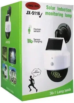 Solar Dummy Surveillance Dome Camera White