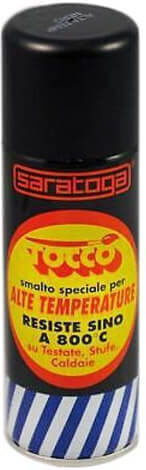 Saratoga Σπρέι Βαφής Υψηλής Θερμοκρασίας Μαύρο 400ml