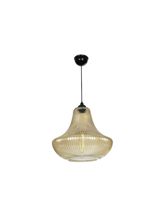 GloboStar Verre Pendant Light Multicolour with Crystals for Socket E27 38x38x34cm