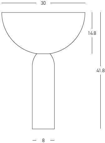 Zambelis Lights Tischlampe für Fassung E27 mit Weiß Schirm und Beige Basis