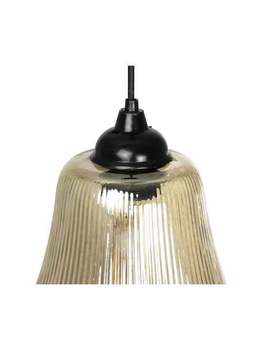 GloboStar Verre Pendant Light Multicolour with Crystals for Socket E27 38x38x34cm