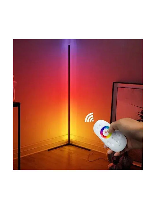 LED Φωτιστικό Δαπέδου με RGB Φως Μαύρο