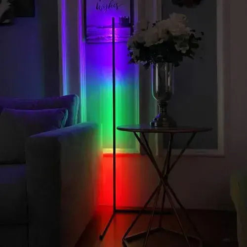 LED Лампа за под Черен LED Лампа за под Черен