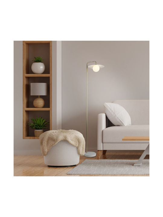 Aca Floor Lamp with Socket for Bulb G9 Gold