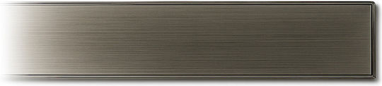 Linear Floor Drain Stainless Steel Frame Floor Side Outlet D40 750mm Matte Titan Grate Klasik Floor Ch750kn1ti Chudej