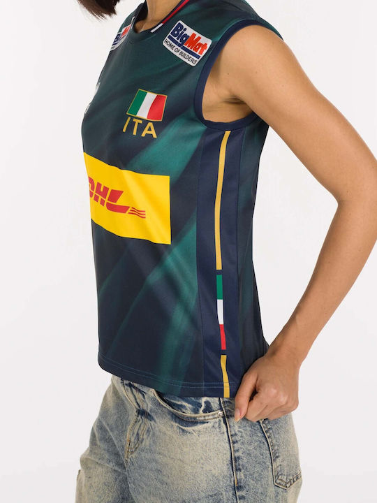 Italian Volleyball 3rd Match Αθλητικό T-shirt Πράσινο