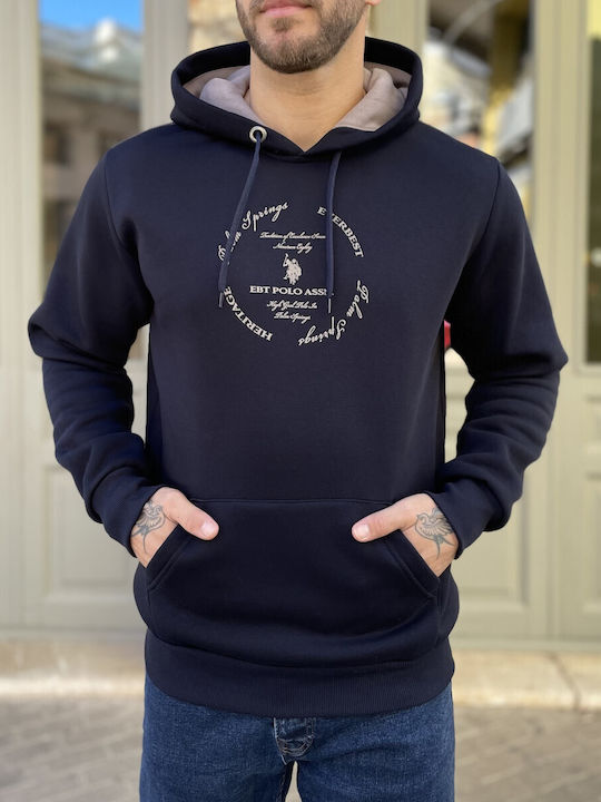 Sweatshirt with Hood Blue