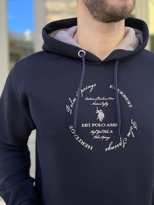 Sweatshirt with Hood Blue