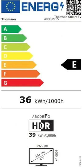 Thomson Smart Television 40" Full HD LED 40FG2S15 HDR (2025)