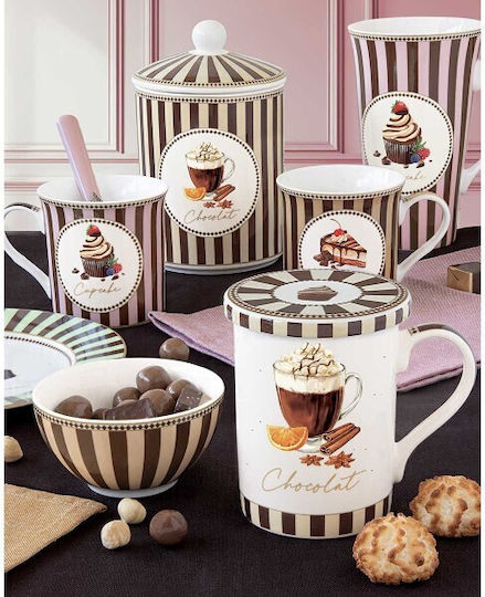 Πιατέλα Ορθογώνια Πορσελάνη 35x15εκ Sweet Moments Easy Life 1109swem