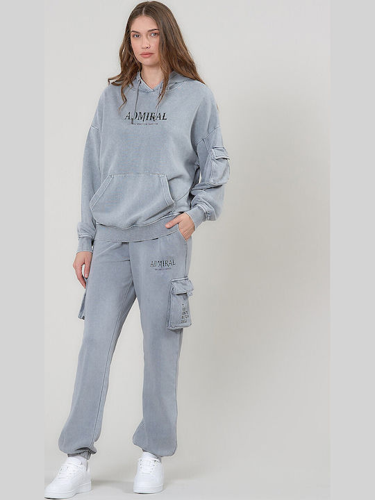 Hohe Taille Jogginghose Gray