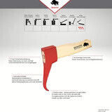 Bison 04-000105 Work Scraper Tool with Wooden Handle