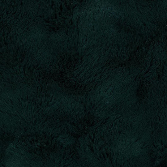vidaXL Pătură Blănoasă Canapea 130x150 cm Verde Închis