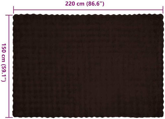 vidaXL Furry Single Blanket 150x220cm Giraffe