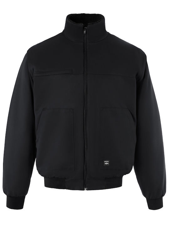 Axon Montreal Work Jacket with Fleece Lining Black