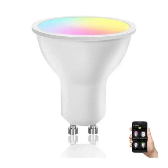 Aigostar Умна LED Лампа 4.9W за Цокъл GU10 Регулируем бял цвят 420лм