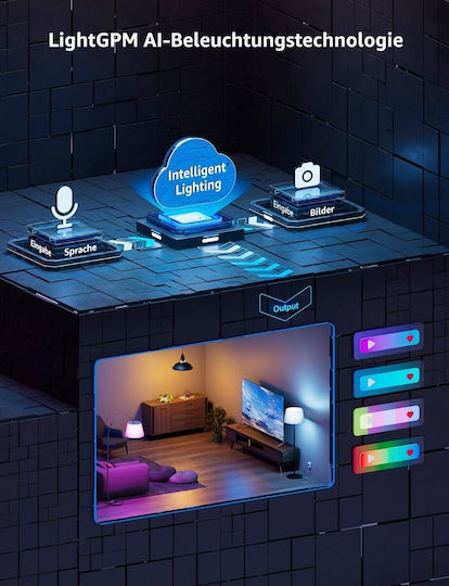 Teckin Smart Λάμπες Lepro Ai LED 8.5W για Ντουί E27 RGB Dimmable 2τμχ