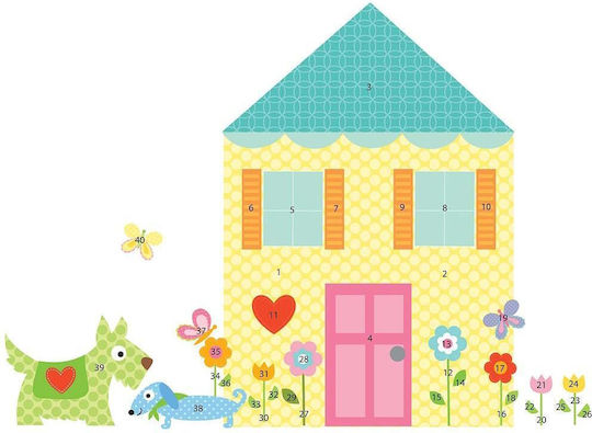 RoomMates Decor Детска стикерна за стена Стена 84x122бр