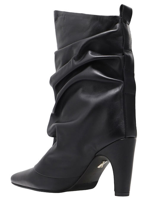 Leather Women's Ankle Boots Black