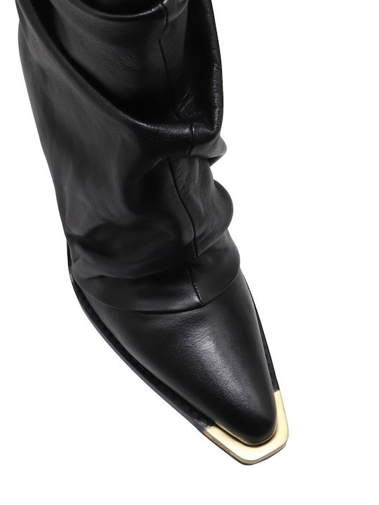 Leather Women's Ankle Boots Black