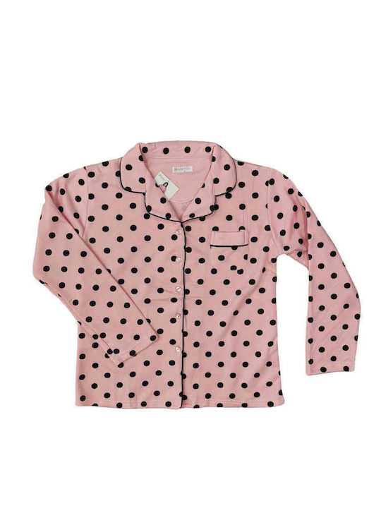 Lovelx Homewear Χειμερινό Γυναικείο Σετ Πιτζάμας Βαμβακερό Ροζ Lovelx Homewear Χειμερινό Γυναικείο Σετ Πιτζάμας Βαμβακερό Ροζ