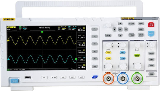 Digital Oscilloscope Portable Design Dual Channel Input Fnirsi-1014d
