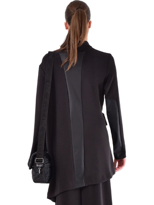 Lange Damen Strickjacke Grau