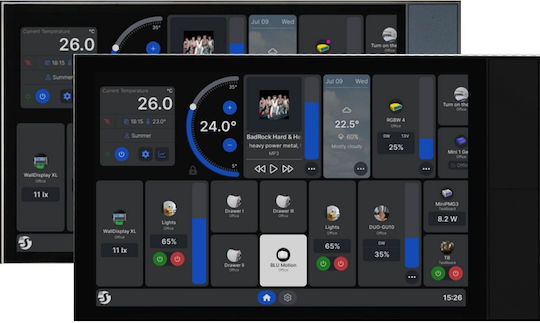 Shelly Digital Thermostat Raum Intelligent mit Touchscreen und WLAN