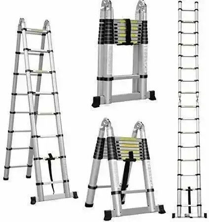 Teleskopische Leiter Aluminium 10 Stufen mit maximaler Höhe 2.9m TL29 0002301740