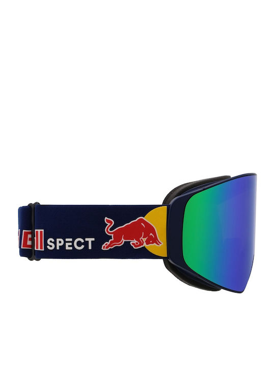 Red Bull Spect Μάσκα Σκι & Snowboard Ενηλίκων Μπλε με Φακό Φιμέ σε Μπλε Χρώμα