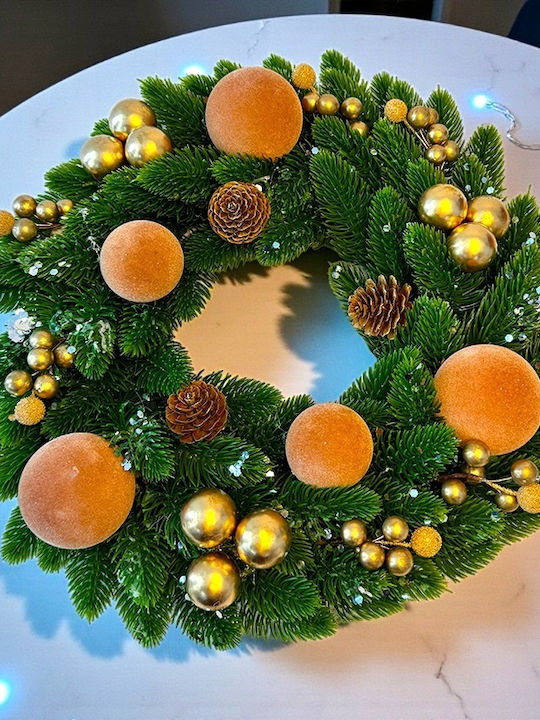 Velve Weihnachtsdekoration Kranz mit Durchmesser 30cm.