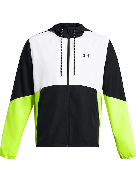 Sportjacke Winddicht Black/high-vis Yellow