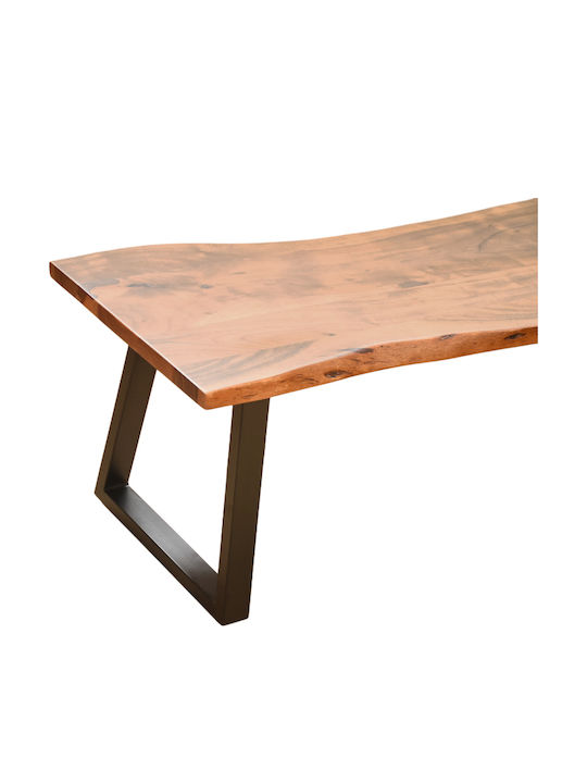 Miles Slim Bench Outdoor Wooden 160x40x45cm